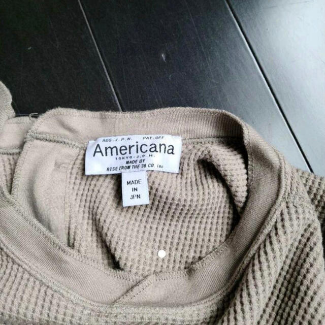 AMERICANA(アメリカーナ)のアメリカーナ　バックヘンリーサーマルカットソー レディースのトップス(Tシャツ(長袖/七分))の商品写真