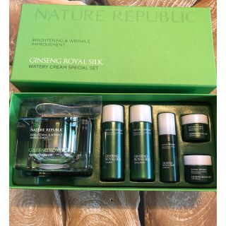 ネイチャーリパブリック(NATURE REPUBLIC)のNATURE REPUBLIC ジンセンロイヤルシルクウォータリークリームセット(美容液)