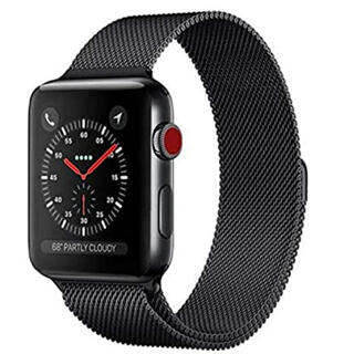Apple Watch バンド　ステンレス　38mm用　ブラック(金属ベルト)