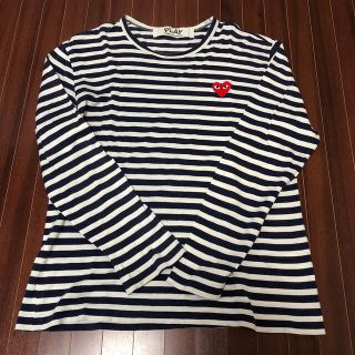 コムデギャルソン(COMME des GARCONS)のPLAY COMME des GARCONS　ボーダー　長袖Tシャツ(Tシャツ/カットソー(七分/長袖))