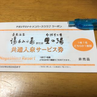 sup様専用　湯あみの島or里の湯入浴券２枚(遊園地/テーマパーク)