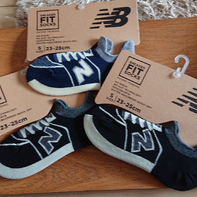 New Balance(ニューバランス)の【新品】ニューバランスソックス3点セット定価660円×3 レディースのレッグウェア(ソックス)の商品写真