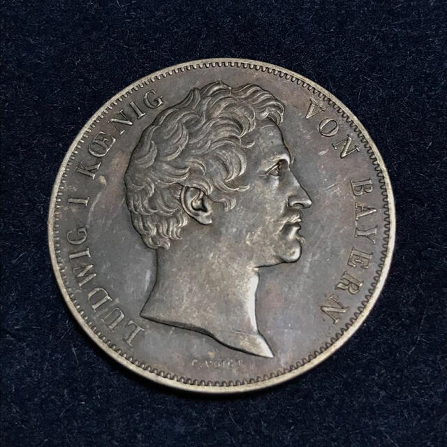 【美品】1842年ドイツ銀貨