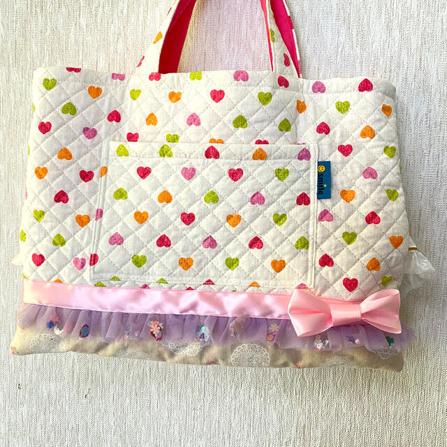 新品❤レッスンバッグ キッズ バッグ ピンク ハンドメイド 入園 入学