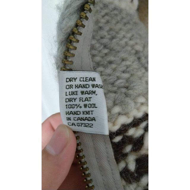 カナディアンセーター　雪柄 カウチンニット カーディガン メンズのジャケット/アウター(ブルゾン)の商品写真