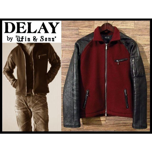 □ 定価7万 DELAY by win&sons 袖 ディアスキン スタジャンM 人気の春