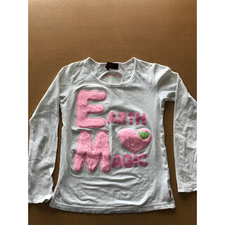 アースマジック(EARTHMAGIC)のEarth Magic★ホワイトカットソー　140cm(Tシャツ/カットソー)