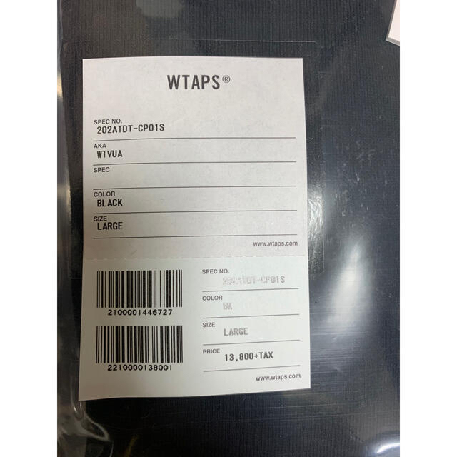 W)taps(ダブルタップス)のWTAPS WTVUA CREW BLACK Lサイズ  メンズのトップス(スウェット)の商品写真