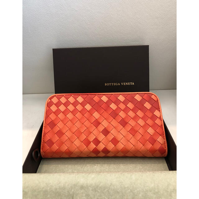 【新品未使用】Bottega Veneta 長財布 オレンジ