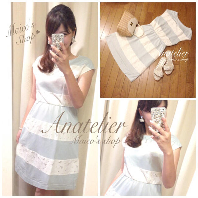 anatelier(アナトリエ)の美品♡anatelierワンピース レディースのワンピース(ひざ丈ワンピース)の商品写真