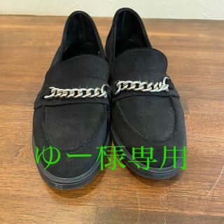 ビームス(BEAMS)のスエードシルバーチェーンローファー(ローファー/革靴)