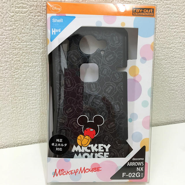 Disney(ディズニー)のディズニー♡スマフォケース黒×ミッキー スマホ/家電/カメラのスマホアクセサリー(Androidケース)の商品写真