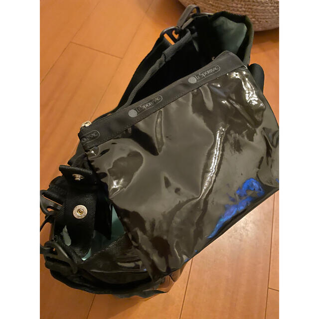 LeSportsac(レスポートサック)のレスポートサック(LeSportsac)RYAN TOTE ブラックパテントシル レディースのバッグ(トートバッグ)の商品写真