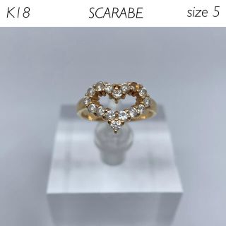 SCARABE k18 ハートピンキーリング18金18k - ecolet.bg