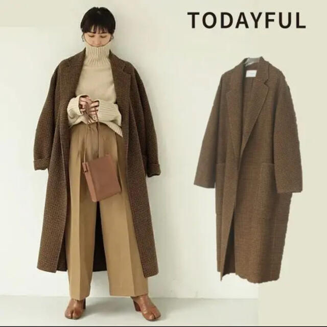 カテゴリ TODAYFUL - トゥデイフル オーバーチェックコート サイズ 36