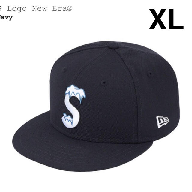 Supreme S logo newera navy 7 5/8