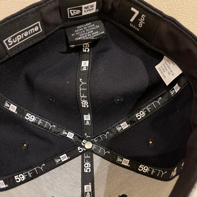 Supreme S logo newera navy 7 5/8 2