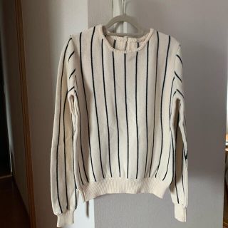 イング(INGNI)の【INGNI】新品未使用★2way襟付き★cotton knit ニットボーダー(ニット/セーター)