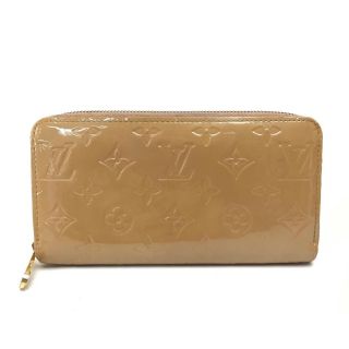 ルイヴィトン(LOUIS VUITTON)のルイヴィトン ジッピーウォレット 長財布 M91470 ヴェルニ ベージュ(財布)