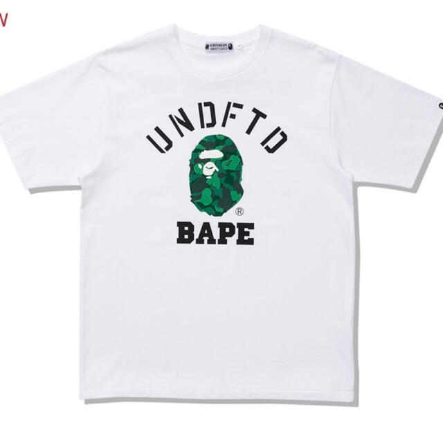 XL BAPE X UNDFTD COLLEGE TEE