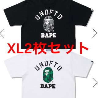 アベイシングエイプ(A BATHING APE)の2枚セット XL BAPE UNDFTD COLLEGE TEE(Tシャツ/カットソー(半袖/袖なし))