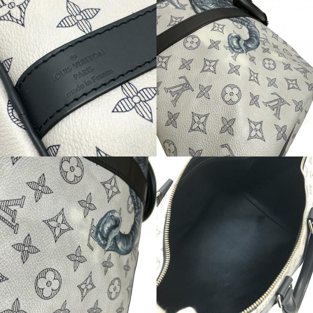 ルイヴィトン LOUIS VUITTON チャップマンブラザーズ キーポル45 M54130 モノグラム サバンナ  カバン バンドリエール ボストンバッグ モノグラムサバンナキャンバス ホワイト ホワイトグレー系