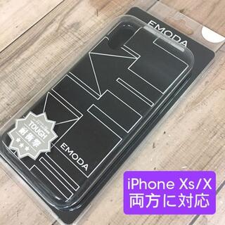 エモダ(EMODA)のEMODA iPhoneX/Xs 兼用 スマホケース ブラック(iPhoneケース)