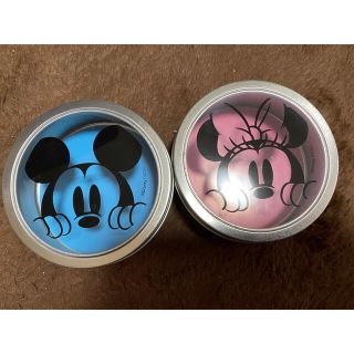 ディズニー(Disney)のディズニーDisneyミッキー&ミニー★くっつく缶ケース★2つセット★マグネット(収納/キッチン雑貨)