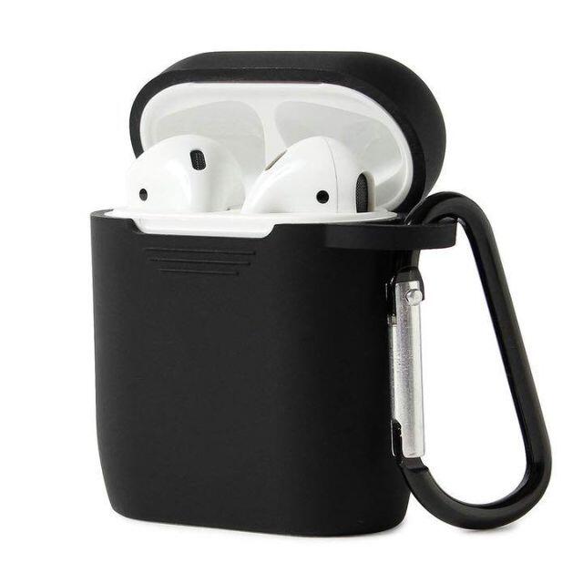 airpods ケース エアーポッズ シリコン 耐衝撃 ブラック スマホ/家電/カメラのスマホアクセサリー(その他)の商品写真