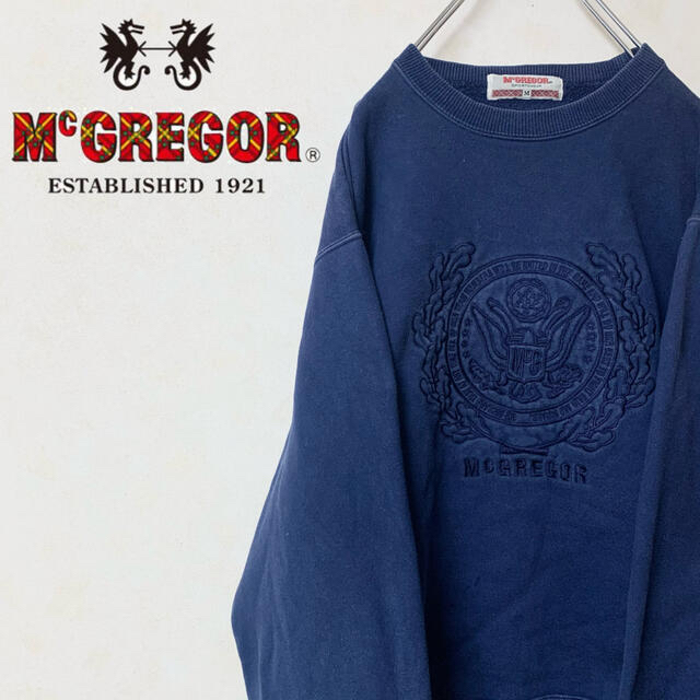 McGREGOR(マックレガー)のMcGREGOR マックレガー 90年代 スウェット トレーナー 勲章 刺繍 メンズのトップス(スウェット)の商品写真