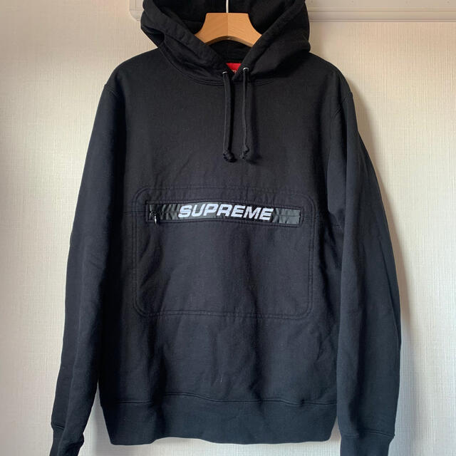 L Supreme zip pouch hooded パーカ-