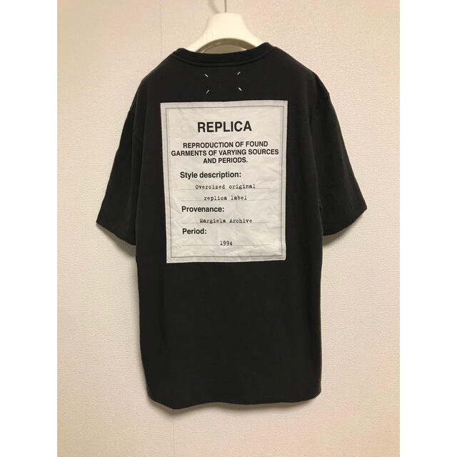 マルタンマルジェラ 10 レプリカ Tシャツ 46 ブラック 黒 【お買得