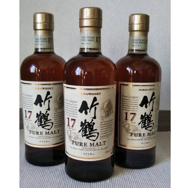 竹鶴　17年　3本セット食品/飲料/酒