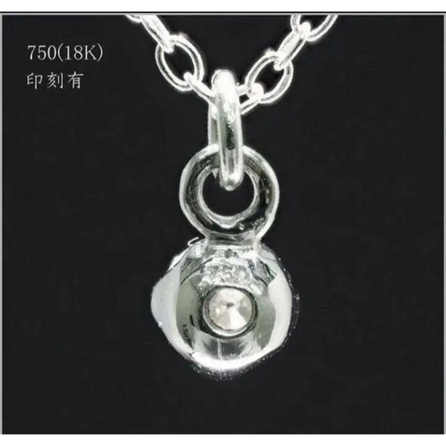 k18.WG．ダイヤモンド0.316ct．プチネックレス、No.384.-