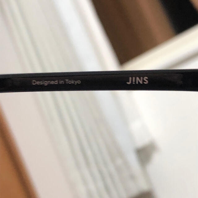 JINS(ジンズ)のJiNS PC メガネ　ブルーライトカット　黒縁　度なし メンズのファッション小物(サングラス/メガネ)の商品写真