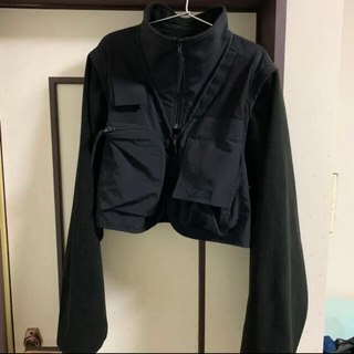 アンユーズド(UNUSED)のstein over sleeve fixxed fleece jacket(ブルゾン)