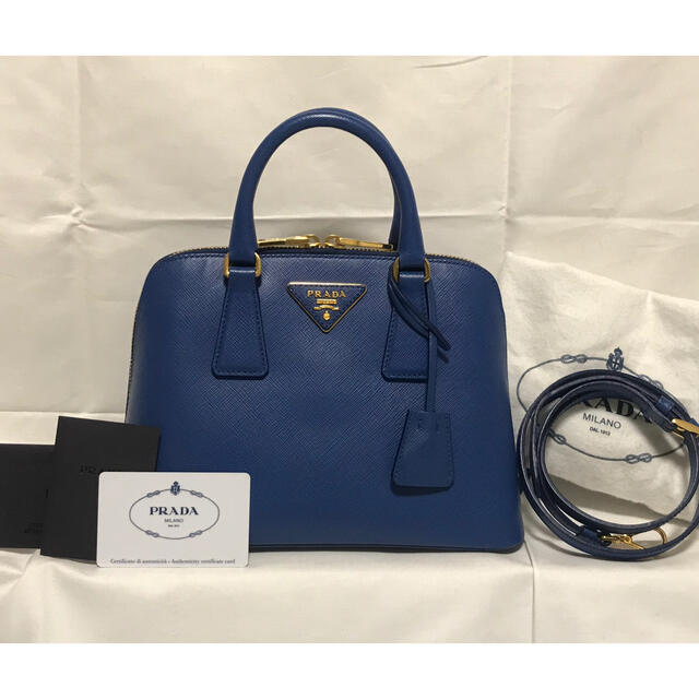 美品☆PRADA プラダ サフィアーノ  2way ハンド ショルダー バッグ