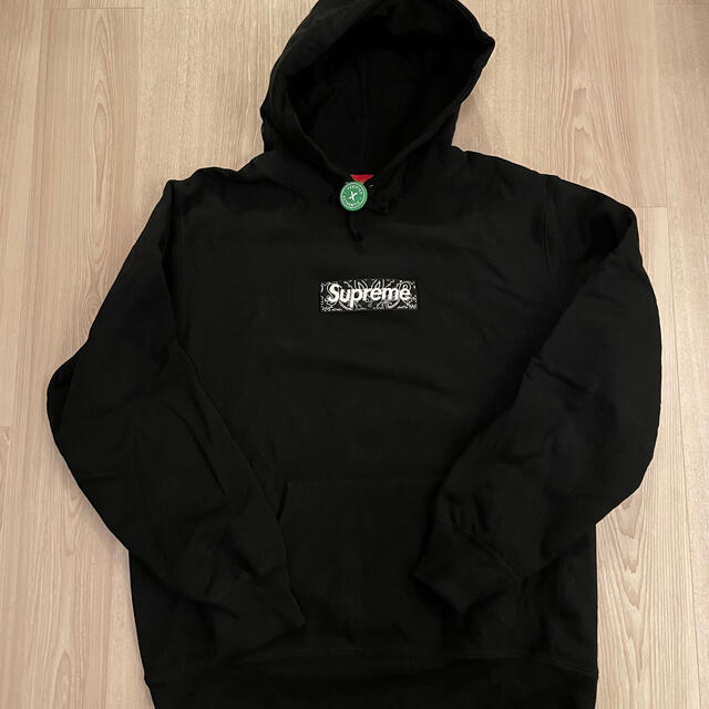 supreme box logo bandana black