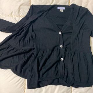 ヴェラウォン(Vera Wang)のカーディガン VERA WANG XS ブラック 重ね着 ヴェラウォン(カーディガン)