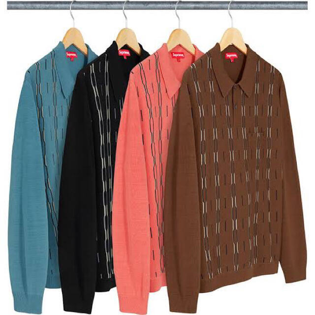 Supreme(シュプリーム)のsupreme 2018fw Vertical Stripe Knit Polo メンズのトップス(ポロシャツ)の商品写真
