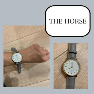 ユナイテッドアローズ(UNITED ARROWS)のTHE HORSE ♡グレーベルト腕時計(腕時計)