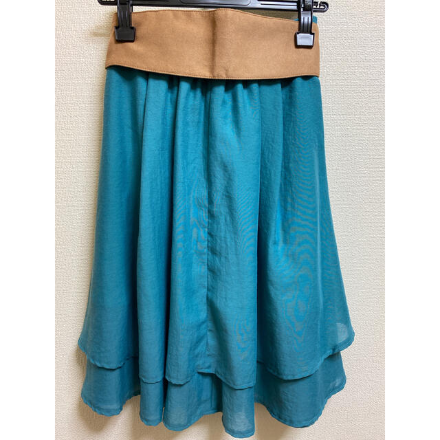 Fabulous Angela(ファビュラスアンジェラ)のファビュラスアンジェラ　ベルト付きふんわりスカート レディースのスカート(ひざ丈スカート)の商品写真