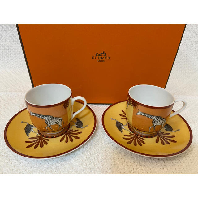 Hermes - エルメス HERMES デミタス カップ&ソーサーの通販 by ちび