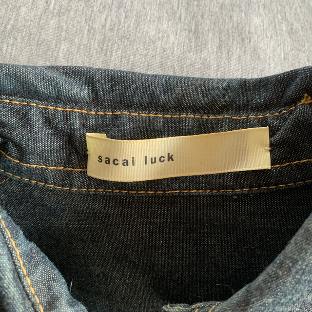 sacai luck(サカイラック)のsacai luck ☆ デニムワンピース レディースのワンピース(ひざ丈ワンピース)の商品写真