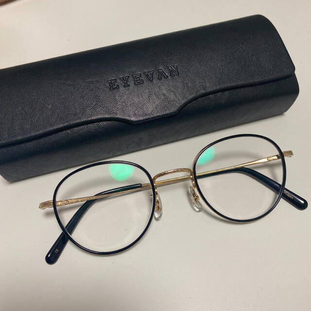 EYEVAN Ferren GOLD/PIANO BLACK 眼鏡メンズ