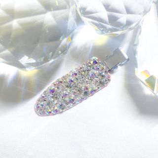 スワロフスキー(SWAROVSKI)の前髪クリップ マペペ スワロフスキーデコ クリスタル swarovski(ヘアピン)