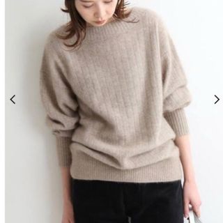 IENA - イエナ ラクーンカシミヤプルオーバーニット ベージュの IENA - イエナ ラクーンカシミヤプルオーバーニット ベージュの