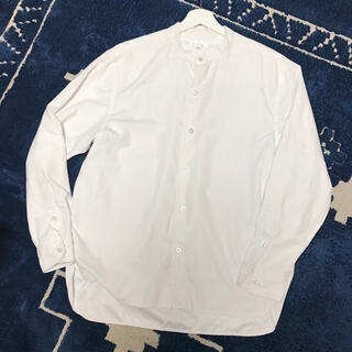 フリークスストア(FREAK'S STORE)のNilwayのバンドカラーシャツ　ノーカラーシャツ　ホワイト　白(シャツ)