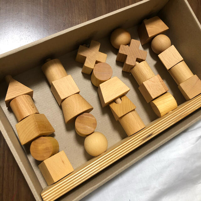 こども ビームス(コドモビームス)のWooden Story ナチュラル スタッキングトイ キッズ/ベビー/マタニティのおもちゃ(積み木/ブロック)の商品写真