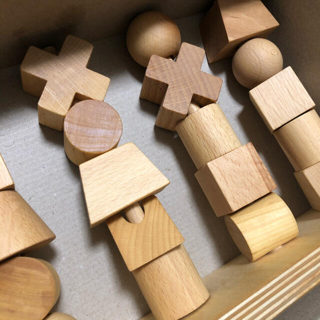 こども ビームス(コドモビームス)のWooden Story ナチュラル スタッキングトイ キッズ/ベビー/マタニティのおもちゃ(積み木/ブロック)の商品写真